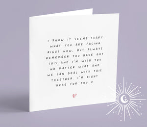 Difficult Times Greeting Card