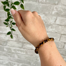 Load image into Gallery viewer, Tigers Eye Bracelet for Strength. Healing Crystal, Gemstone Stacking Bracelet, 6mm Beads
